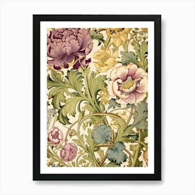 Floral Wallpaper 190 Art Print