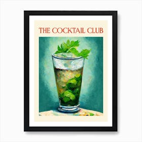 The Cocktail Club Mojito Art Print