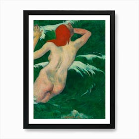 In The Waves (Dans Les Vagues) (1889), Paul Gauguin Art Print