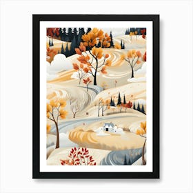 Autumn Landscape 1 Art Print