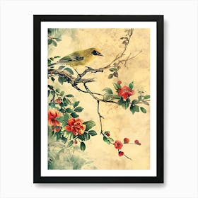 Bird Flowers Chinese Style 2 Art Print
