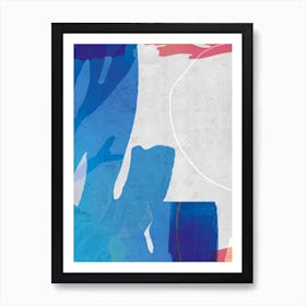 Blue Botalical Art Print1 Art Print