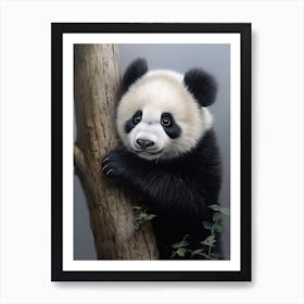 Panda Art In Realism Style 1 Art Print