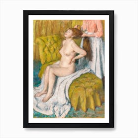 Nude Lady With Breast Showing, Edgar Degas Art Print