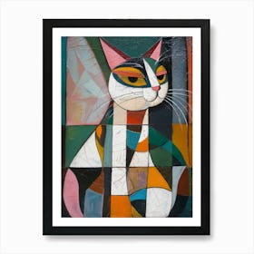 Abstract Cat 12 Art Print