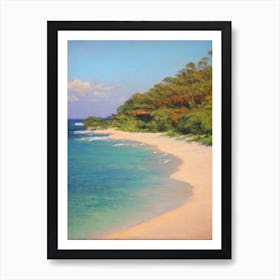 Doctor'S Cave Beach Jamaica Monet Style Art Print