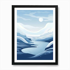 Polar Abstract Minimalist 5 Art Print