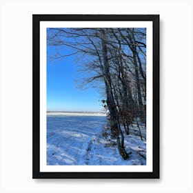 Snowy Field 1 Art Print