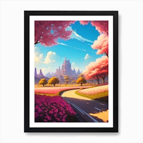 Road In The Countryside Art Print