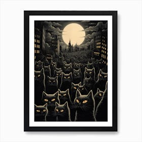 City Of Cats Art Print