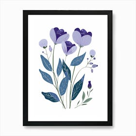 Watercolor Flowers 29 Art Print