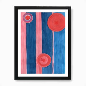 Circles And Stripes Art Print