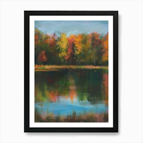 Autumn Pond Art Print