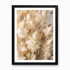 Boho Dried Flowers Aconitum 3 Art Print