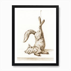 Dead Fox, Hanging From His Paws, Jean Bernard Art Print