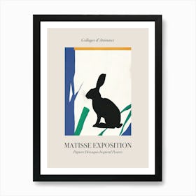 Rabbit 2 Matisse Inspired Exposition Animals Poster Art Print