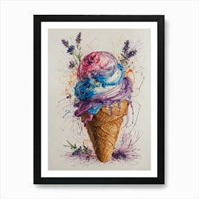 Ice Cream Cone 6 Art Print