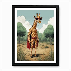 Super Giraffe Art Print