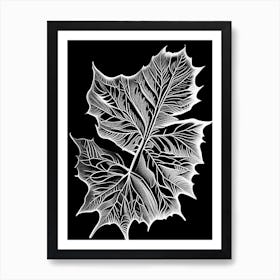 Bitter Leaf Linocut 4 Art Print