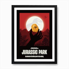 Jurassic Park Film Poster Affiche