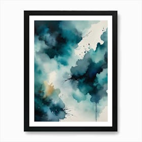 Blue Sky With Clouds 3 Art Print