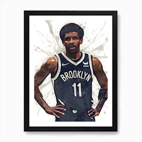 Kyrie Irving Brooklyn Nets 1 Art Print