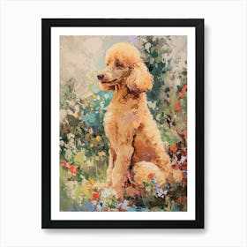 Poodle Acrylic Painting 1 Art Print