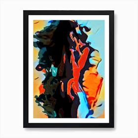 Abstract Nude Woman Painting 1 Art Print