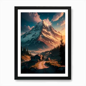 Mountain Landscape Art Print