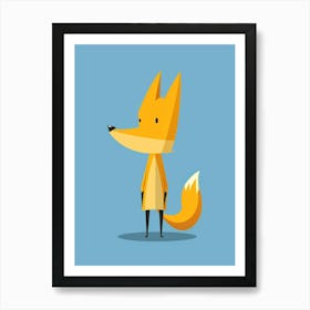 Cartoon Fox Art Print