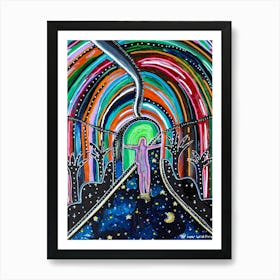 Walking In A Dream Art Print