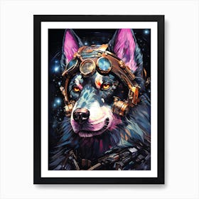 Steampunk Dog 1 Art Print