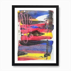 Acrylic abstract 1 Art Print