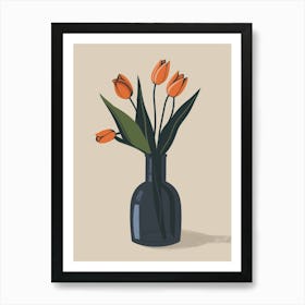 Tulips In A Vase 10 Art Print