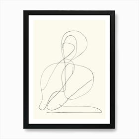 Abstract Life Drawing Sketch Art Print