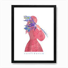 Iris Flower, Confidence Art Print