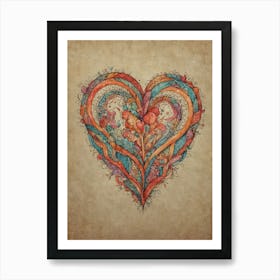 Heart Of Love 18 Art Print