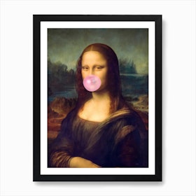 Sassy Mona Lisa Art Print