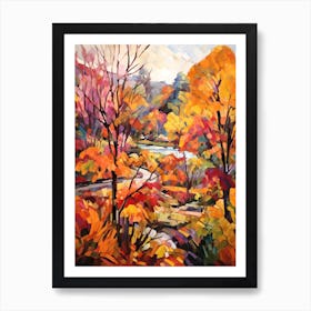 Autumn Gardens Painting Montreal Botanical Garden Canada Art Print