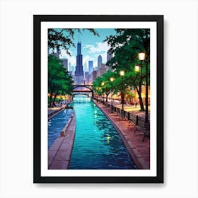 Chicago River 2 Art Print