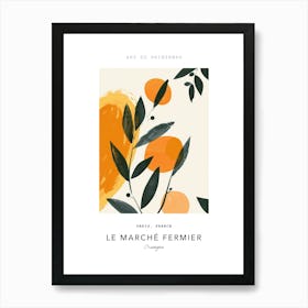 Oranges Le Marche Fermier Poster 2 Art Print