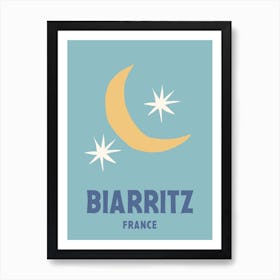 Biarritz, France, Graphic Style Poster 3 Art Print