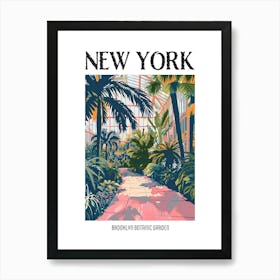 Brooklyn Botanic Garden New York Colourful Silkscreen Illustration 2 Poster Art Print