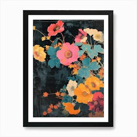 Hokusai  Great Japan Flowers Japanese 19 Art Print