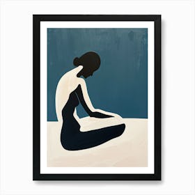 Woman In Meditation, Nude Series Art Print