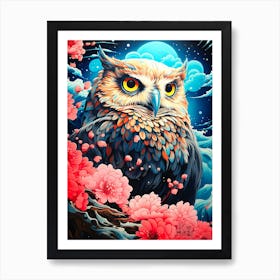 Owl Painting 1 Art Print