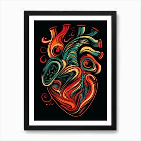 Heart Of Gold Art Print