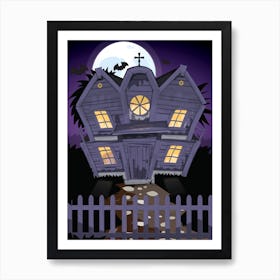 Haunted House 1 Art Print