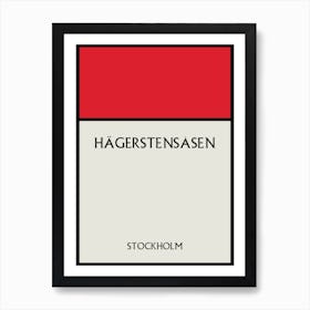 Hägerstensåsen Stockholm Sweden Art Print