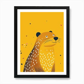 Yellow Beaver 2 Art Print